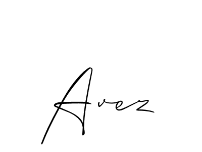 You should practise on your own different ways (Allison_Script) to write your name (Avez) in signature. don't let someone else do it for you. Avez signature style 2 images and pictures png