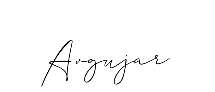 Make a beautiful signature design for name Avgujar. With this signature (Allison_Script) style, you can create a handwritten signature for free. Avgujar signature style 2 images and pictures png