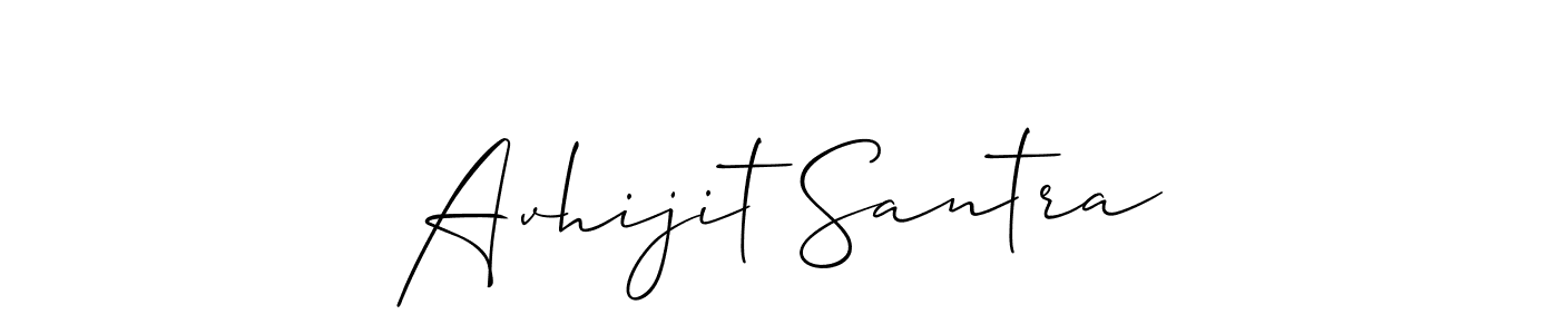 Make a short Avhijit Santra signature style. Manage your documents anywhere anytime using Allison_Script. Create and add eSignatures, submit forms, share and send files easily. Avhijit Santra signature style 2 images and pictures png