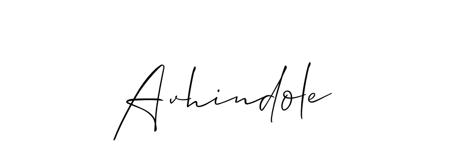 Use a signature maker to create a handwritten signature online. With this signature software, you can design (Allison_Script) your own signature for name Avhindole. Avhindole signature style 2 images and pictures png