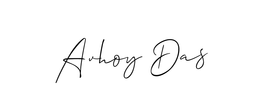 Make a beautiful signature design for name Avhoy Das. With this signature (Allison_Script) style, you can create a handwritten signature for free. Avhoy Das signature style 2 images and pictures png