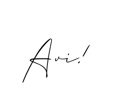 Create a beautiful signature design for name Avi!. With this signature (Allison_Script) fonts, you can make a handwritten signature for free. Avi! signature style 2 images and pictures png