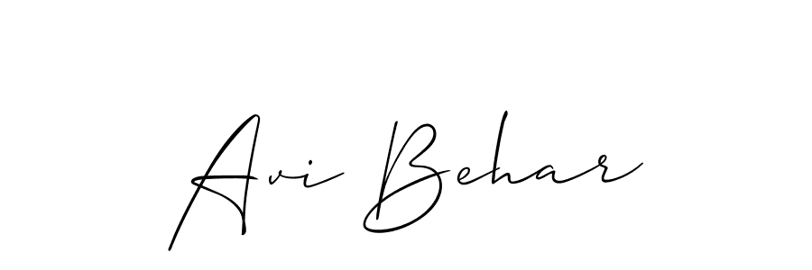 Avi Behar stylish signature style. Best Handwritten Sign (Allison_Script) for my name. Handwritten Signature Collection Ideas for my name Avi Behar. Avi Behar signature style 2 images and pictures png