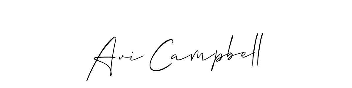 Design your own signature with our free online signature maker. With this signature software, you can create a handwritten (Allison_Script) signature for name Avi Campbell. Avi Campbell signature style 2 images and pictures png