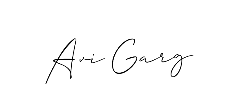 It looks lik you need a new signature style for name Avi Garg. Design unique handwritten (Allison_Script) signature with our free signature maker in just a few clicks. Avi Garg signature style 2 images and pictures png