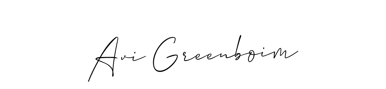 Make a short Avi Greenboim signature style. Manage your documents anywhere anytime using Allison_Script. Create and add eSignatures, submit forms, share and send files easily. Avi Greenboim signature style 2 images and pictures png