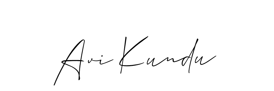 Also You can easily find your signature by using the search form. We will create Avi Kundu name handwritten signature images for you free of cost using Allison_Script sign style. Avi Kundu signature style 2 images and pictures png