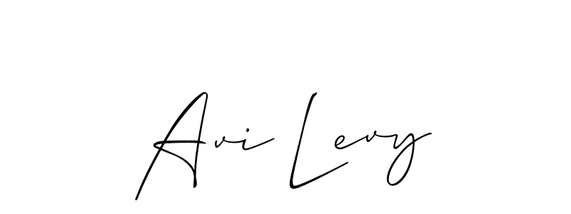 The best way (Allison_Script) to make a short signature is to pick only two or three words in your name. The name Avi Levy include a total of six letters. For converting this name. Avi Levy signature style 2 images and pictures png