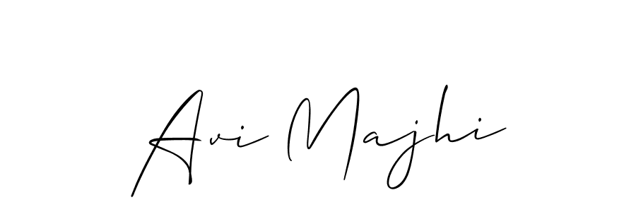 Best and Professional Signature Style for Avi Majhi. Allison_Script Best Signature Style Collection. Avi Majhi signature style 2 images and pictures png