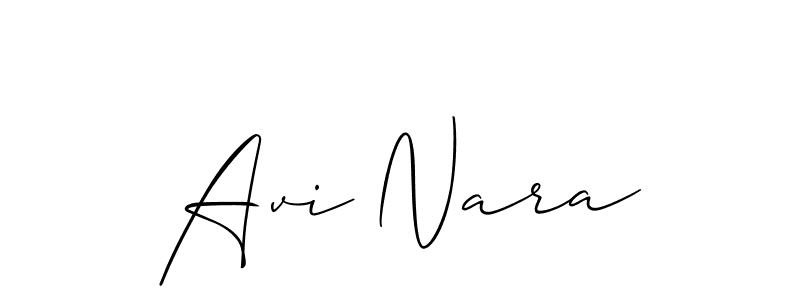 It looks lik you need a new signature style for name Avi Nara. Design unique handwritten (Allison_Script) signature with our free signature maker in just a few clicks. Avi Nara signature style 2 images and pictures png
