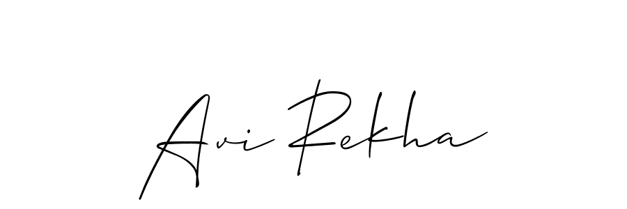 Also we have Avi Rekha name is the best signature style. Create professional handwritten signature collection using Allison_Script autograph style. Avi Rekha signature style 2 images and pictures png