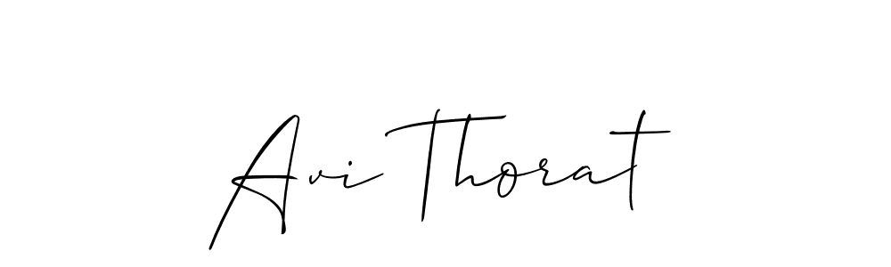 if you are searching for the best signature style for your name Avi Thorat. so please give up your signature search. here we have designed multiple signature styles  using Allison_Script. Avi Thorat signature style 2 images and pictures png