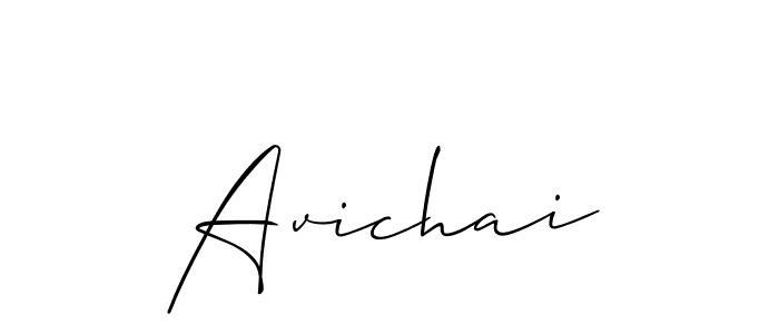 Use a signature maker to create a handwritten signature online. With this signature software, you can design (Allison_Script) your own signature for name Avichai. Avichai signature style 2 images and pictures png