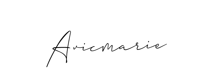 Avicmarie stylish signature style. Best Handwritten Sign (Allison_Script) for my name. Handwritten Signature Collection Ideas for my name Avicmarie. Avicmarie signature style 2 images and pictures png