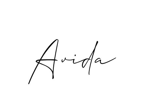 How to make Avida name signature. Use Allison_Script style for creating short signs online. This is the latest handwritten sign. Avida signature style 2 images and pictures png