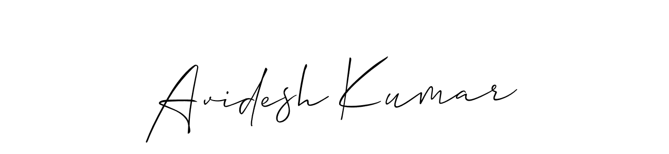 Also we have Avidesh Kumar name is the best signature style. Create professional handwritten signature collection using Allison_Script autograph style. Avidesh Kumar signature style 2 images and pictures png