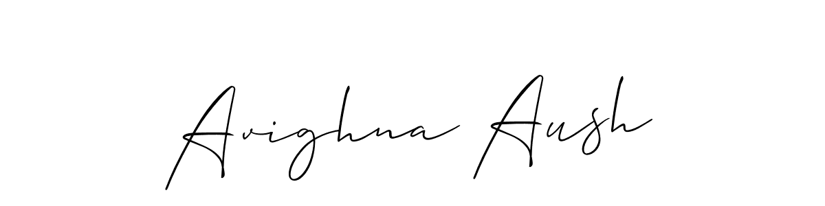 How to Draw Avighna Aush signature style? Allison_Script is a latest design signature styles for name Avighna Aush. Avighna Aush signature style 2 images and pictures png