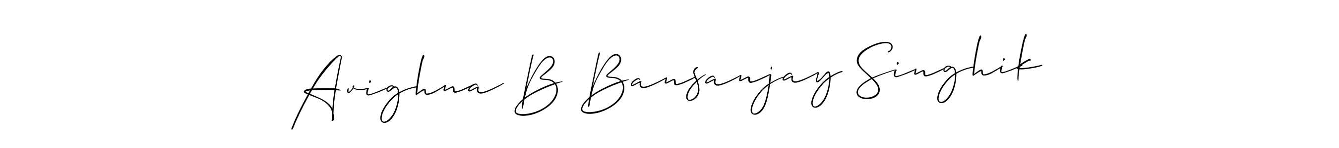 Here are the top 10 professional signature styles for the name Avighna B Bansanjay Singhik. These are the best autograph styles you can use for your name. Avighna B Bansanjay Singhik signature style 2 images and pictures png