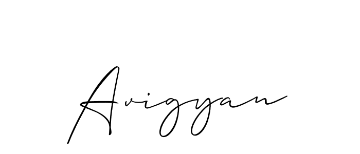 Design your own signature with our free online signature maker. With this signature software, you can create a handwritten (Allison_Script) signature for name Avigyan. Avigyan signature style 2 images and pictures png