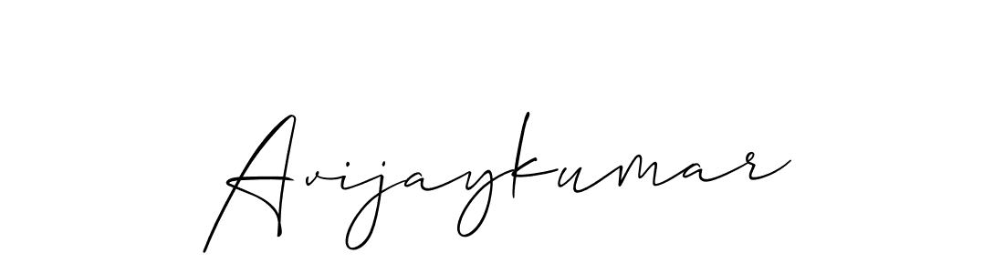 Avijaykumar stylish signature style. Best Handwritten Sign (Allison_Script) for my name. Handwritten Signature Collection Ideas for my name Avijaykumar. Avijaykumar signature style 2 images and pictures png