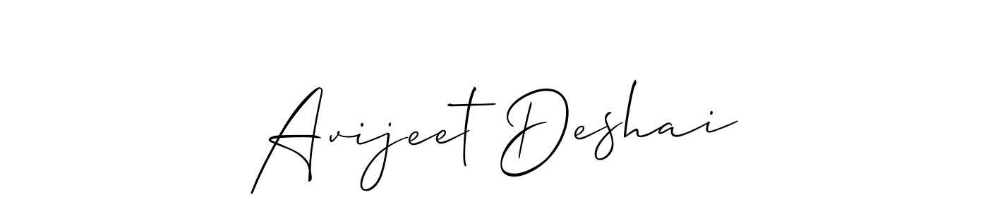 Design your own signature with our free online signature maker. With this signature software, you can create a handwritten (Allison_Script) signature for name Avijeet Deshai. Avijeet Deshai signature style 2 images and pictures png