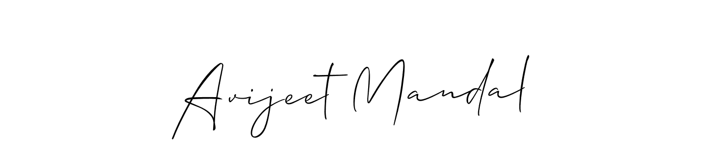 Avijeet Mandal stylish signature style. Best Handwritten Sign (Allison_Script) for my name. Handwritten Signature Collection Ideas for my name Avijeet Mandal. Avijeet Mandal signature style 2 images and pictures png