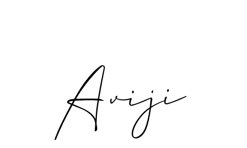 Create a beautiful signature design for name Aviji. With this signature (Allison_Script) fonts, you can make a handwritten signature for free. Aviji signature style 2 images and pictures png