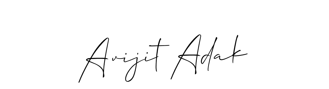 Also You can easily find your signature by using the search form. We will create Avijit Adak name handwritten signature images for you free of cost using Allison_Script sign style. Avijit Adak signature style 2 images and pictures png