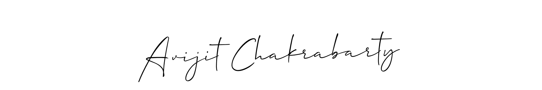 Design your own signature with our free online signature maker. With this signature software, you can create a handwritten (Allison_Script) signature for name Avijit Chakrabarty. Avijit Chakrabarty signature style 2 images and pictures png