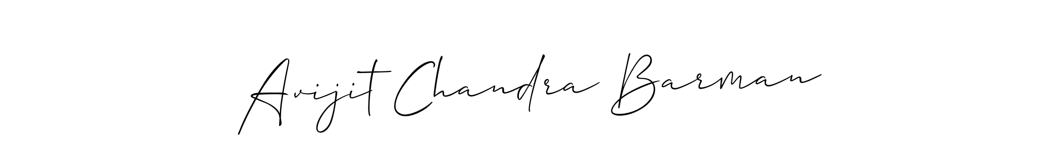 Design your own signature with our free online signature maker. With this signature software, you can create a handwritten (Allison_Script) signature for name Avijit Chandra Barman. Avijit Chandra Barman signature style 2 images and pictures png