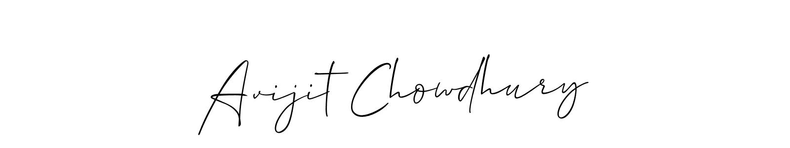Avijit Chowdhury stylish signature style. Best Handwritten Sign (Allison_Script) for my name. Handwritten Signature Collection Ideas for my name Avijit Chowdhury. Avijit Chowdhury signature style 2 images and pictures png