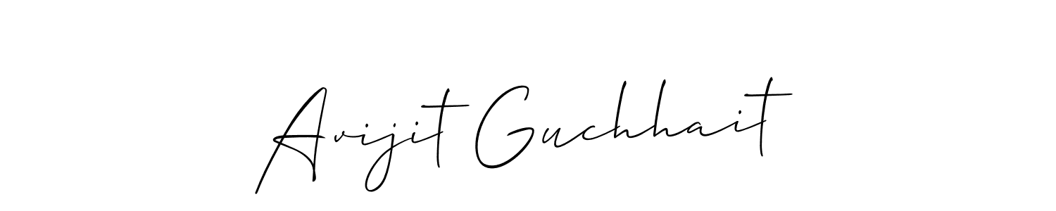 How to make Avijit Guchhait signature? Allison_Script is a professional autograph style. Create handwritten signature for Avijit Guchhait name. Avijit Guchhait signature style 2 images and pictures png