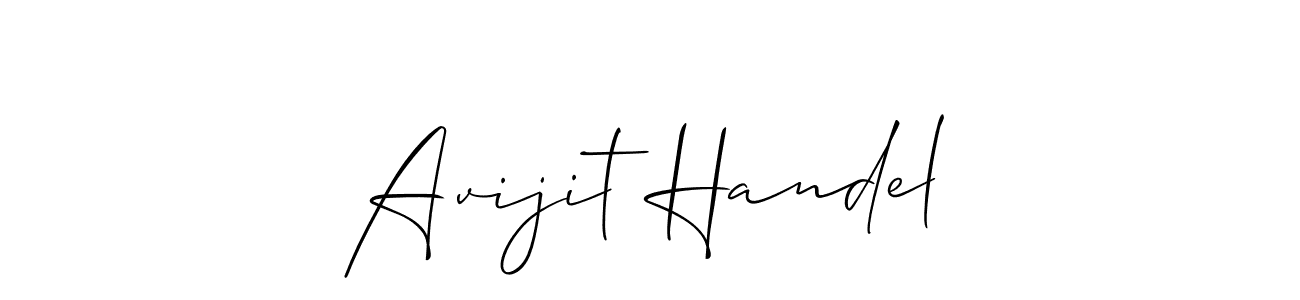 Make a beautiful signature design for name Avijit Handel. Use this online signature maker to create a handwritten signature for free. Avijit Handel signature style 2 images and pictures png