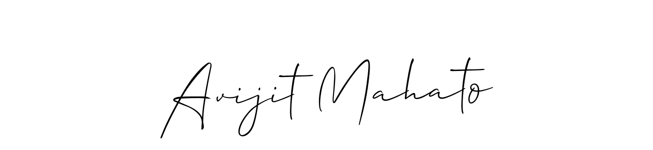 Design your own signature with our free online signature maker. With this signature software, you can create a handwritten (Allison_Script) signature for name Avijit Mahato. Avijit Mahato signature style 2 images and pictures png