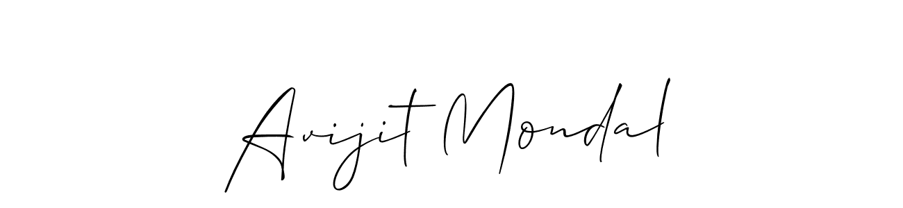 Avijit Mondal stylish signature style. Best Handwritten Sign (Allison_Script) for my name. Handwritten Signature Collection Ideas for my name Avijit Mondal. Avijit Mondal signature style 2 images and pictures png