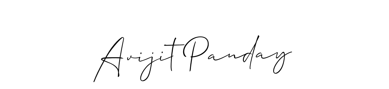 Also we have Avijit Panday name is the best signature style. Create professional handwritten signature collection using Allison_Script autograph style. Avijit Panday signature style 2 images and pictures png