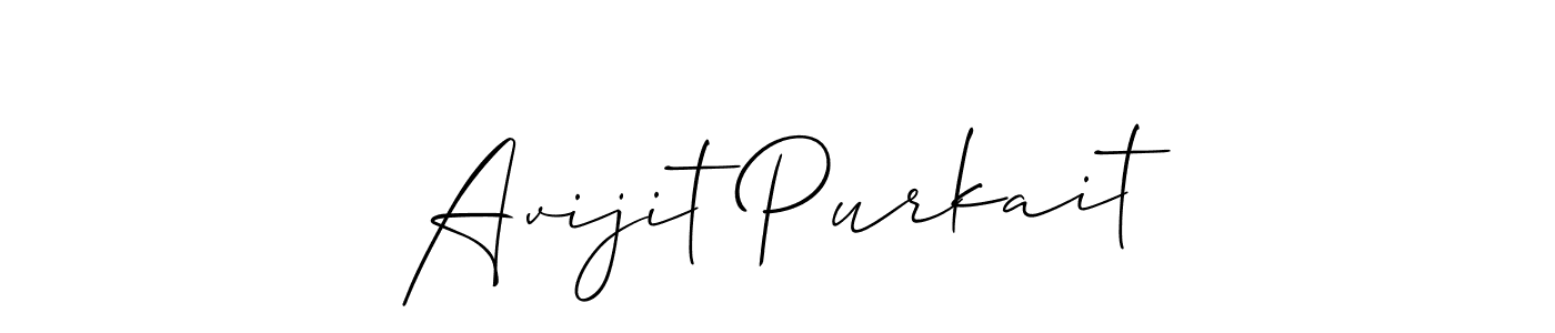 Use a signature maker to create a handwritten signature online. With this signature software, you can design (Allison_Script) your own signature for name Avijit Purkait. Avijit Purkait signature style 2 images and pictures png