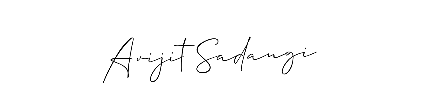 This is the best signature style for the Avijit Sadangi name. Also you like these signature font (Allison_Script). Mix name signature. Avijit Sadangi signature style 2 images and pictures png