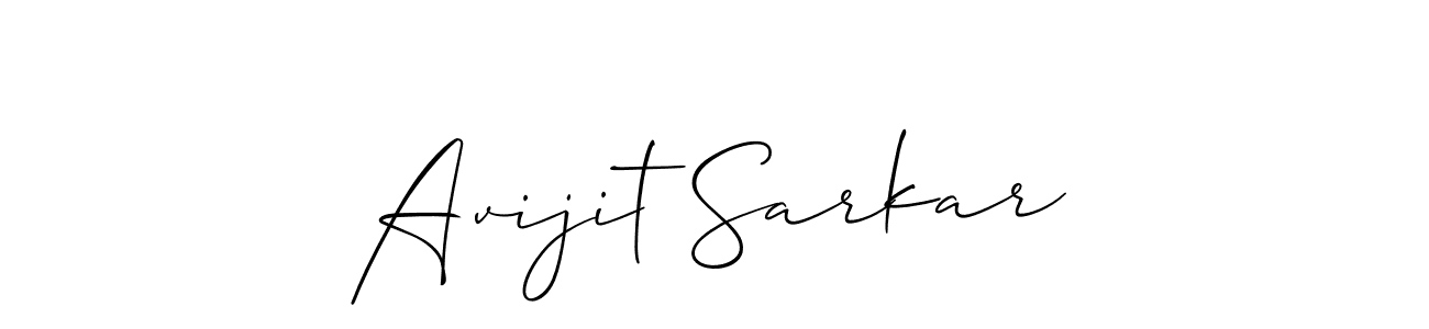 Avijit Sarkar stylish signature style. Best Handwritten Sign (Allison_Script) for my name. Handwritten Signature Collection Ideas for my name Avijit Sarkar. Avijit Sarkar signature style 2 images and pictures png