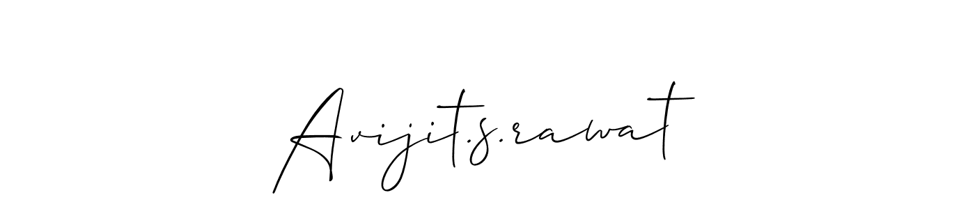 Create a beautiful signature design for name Avijit.s.rawat. With this signature (Allison_Script) fonts, you can make a handwritten signature for free. Avijit.s.rawat signature style 2 images and pictures png