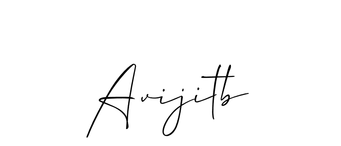 Also we have Avijitb name is the best signature style. Create professional handwritten signature collection using Allison_Script autograph style. Avijitb signature style 2 images and pictures png