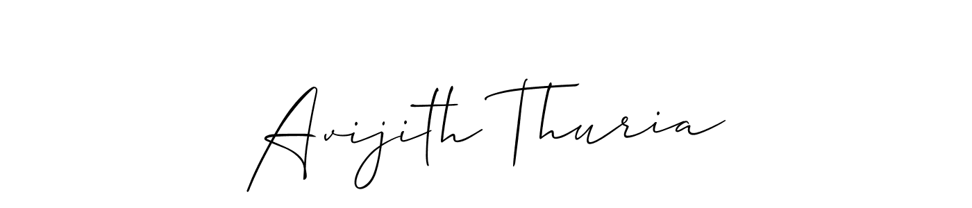 How to make Avijith Thuria signature? Allison_Script is a professional autograph style. Create handwritten signature for Avijith Thuria name. Avijith Thuria signature style 2 images and pictures png