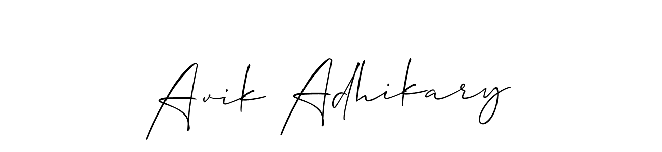 You can use this online signature creator to create a handwritten signature for the name Avik Adhikary. This is the best online autograph maker. Avik Adhikary signature style 2 images and pictures png
