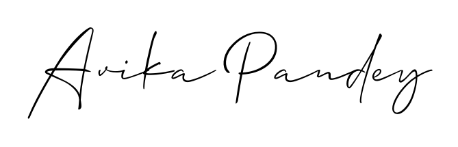 The Allison_Script font transforms the name Avika Pandey into an executive sign with sharp precision and distinguished character. Avika Pandey signature style 2 images and pictures png