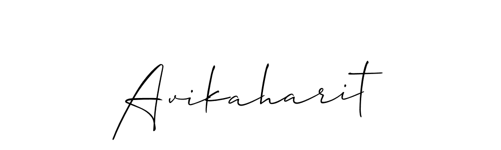 How to make Avikaharit name signature. Use Allison_Script style for creating short signs online. This is the latest handwritten sign. Avikaharit signature style 2 images and pictures png