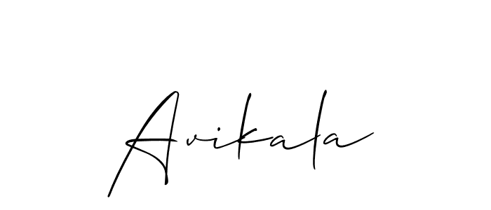 Also we have Avikala name is the best signature style. Create professional handwritten signature collection using Allison_Script autograph style. Avikala signature style 2 images and pictures png