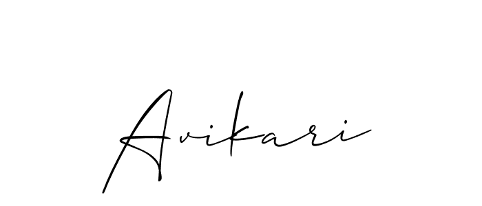 Allison_Script is a professional signature style that is perfect for those who want to add a touch of class to their signature. It is also a great choice for those who want to make their signature more unique. Get Avikari name to fancy signature for free. Avikari signature style 2 images and pictures png