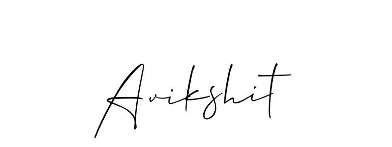 Use a signature maker to create a handwritten signature online. With this signature software, you can design (Allison_Script) your own signature for name Avikshit. Avikshit signature style 2 images and pictures png