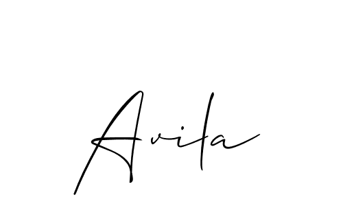 Create a beautiful signature design for name Avila. With this signature (Allison_Script) fonts, you can make a handwritten signature for free. Avila signature style 2 images and pictures png