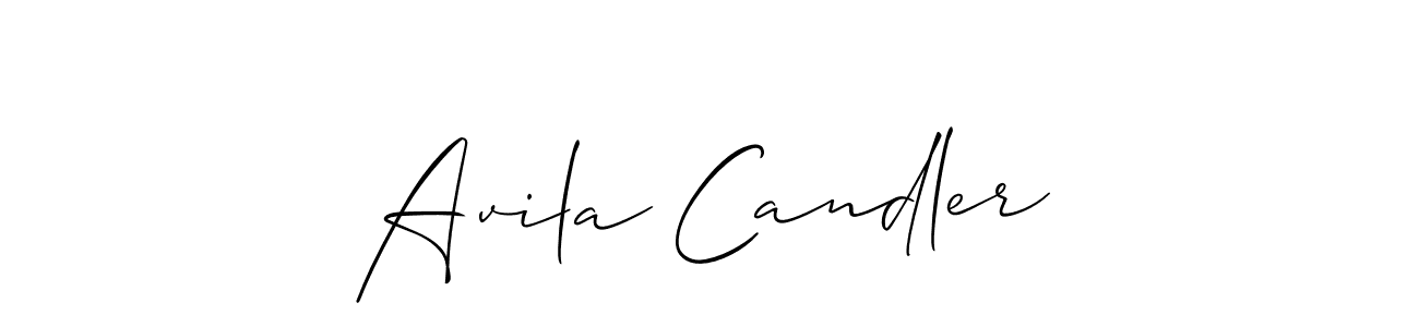 The best way (Allison_Script) to make a short signature is to pick only two or three words in your name. The name Avila Candler include a total of six letters. For converting this name. Avila Candler signature style 2 images and pictures png